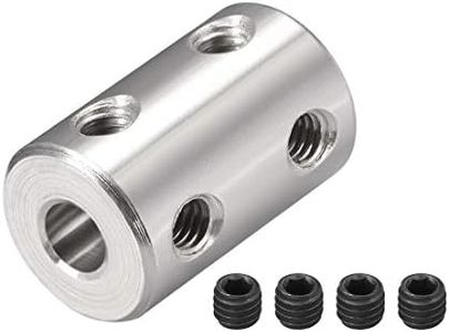 uxcell 5mm to 5mm Bore Rigid Coupling Set Screw L22XD14 Stainless Steel,Shaft Coupler Connector,Motor Accessories