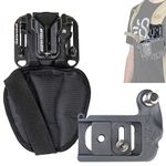 SPIDER HOLSTER – Spider X Belt and Backpack Camera Holster Kit with Clip-On Self-Locking Camera Holster, Mirrorless Camera Plate, and Backpack Adapter – Compatible with Any Belt or Bag Strap