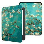 GTOMY Case for 6" E-Reader(11th Gen-2022), Slim Lightweight Soft PU Leather Case with Auto Wake/Sleep, Not for 6ʺ iPad Sony E-Book Reader, Apricot Flower