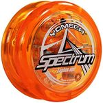 Yomega Spectrum – Light up Fireball Transaxle YoYo with LED Lights for Intermediate, Advanced and Pro Level String Trick Play + Extra 2 Strings & 3 Month Warranty (Orange)