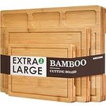 Bamboo Cutting Boards for Kitchen, 