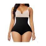 Addone High Waist Women Shapewear Pandies - Breathable, Soft Fabric, Body Shaper with Tummy Control, Butt Lifter, Thigh Slimmer & 4 Steel Bone Structure (XL, Black)