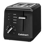 CUISINART 2-Slice Black Compact Toaster, CPT-122BKC, Black