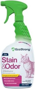Cat Stain And Odor Remover | Enzyme Urine Odor Neutralizer - Stain Remover for Carpet, Litter Boxes, Bedding, and Laundry [Citrus Scent, 32 oz. Spray]