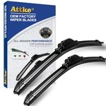 ATTKE OEM Quality Front Windscreen Wiper Blades for Hyundai Tucson 2005-2015/Honda Civic 2002-2005 Fit 2007-2008/Kia Spectra/Spectra5/Sportage 2005-2009 (24″+16″ Front Windshield Wiper Blade Set)