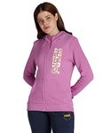 Puma Women's Cotton Hooded Neck Sweatshirt (67543750_Mauve Pop