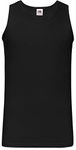 5 Pack of Fruit of the Loom Mens Athletic Vests Tank Top T Shirt Sizes and Colours (XL Mens 44-46 Inch Chest, 5 x Black)