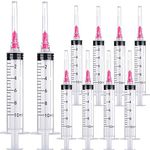 100Pack 10ml 10cc Disposable Plastic Syringes with 18Ga, Individually Sterile Package