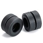 RC-Hub 4pcs Rubber Tamiya Wheels Tires 28mm Wheel Tire for 1/14 Tamiya Wheel Rim RC Crawler Car