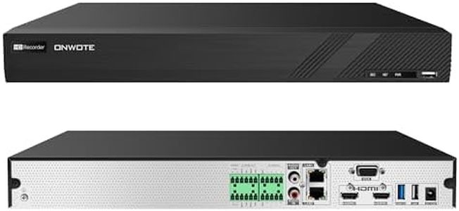 ONWOTE 12MP 32 Channel NVR, Superlive Plus App, Only Work with ONWOTE 12MP/ 8MP/ 6MP/ 5MP PoE IP Cameras, 32CH Commercial Video Audio Security Recorder, 2 SATA Support 20TB (No Hard Drive Included)
