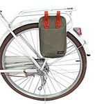 Tourbn TOURBON Canvas Leather Bike U Lock Holster Cycling Bag for Frame Pump Holder