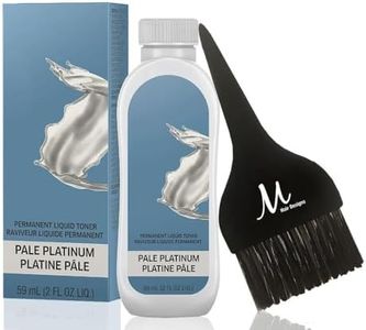 Blondor Pale Platinum /18 Liquid Permanent Blondor Toner 2 Fl Oz and M Hair Designs Tint Brush (Bundle)