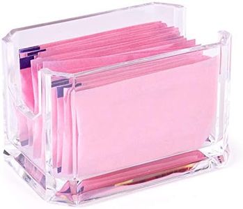 Sugar Packet Holder - Clear Plastic Storage Container for Kitchen - Commercial & Business Organization for Restaurants & Home, Coffee Bars, & Diners - Food and Beverage Accessories