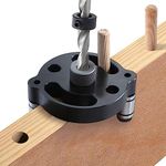 Vertical Self Centering Dowel Jig Kit，Dowel Drill Guide,2.75in Pin Drill Guide for Woodworking Beech Vertical Holing with 6/8 /10mm Drill Bushings