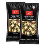 Swiss Delice Dark Chocolate 72% cocoa, 1.3 kg (2 Pack)