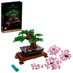 LEGO 10281 Icons Bonsai Tree Set for Adults, Plants Home Décor Set with Flowers, DIY Projects, Relaxing Creative Activity Gift Idea for Women, Men, Her & Him, Botanical Collection