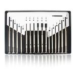 Mini Precision Screwdriver Set, 16 Pcs with Case, Flat Head Phillips Hex Socket Head, Suitable for Watch Repair, Eyeglass Repair, Laptop Repair, etc.