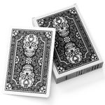 Metaphoracle Blank Playing Cards (Deck of 60 Cards) - Skull Design - DIY Blank Deck of Cards to Create Your Own Oracle Cards, Card Games and Divination Tools (Black)