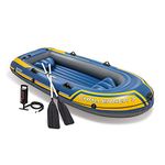 Intex Challenger 3 Inflatable Boat with Oars - Three Man Blow Up Raft