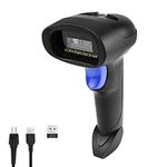 NetumScan Wireless CCD Barcode Scanner USB Automatic Bar Code Reader Compatible for PC Computer MAC Windows laptops NSL6