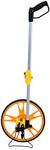 Foldable Handle Distance Measurement Wheel with Carry Bag, 0-99999.9M Mechanical Measuring Wheel Road Land Measuring Wheel for Surveyors Farmer Builders Workers, Wheel Diameter: 32 cm