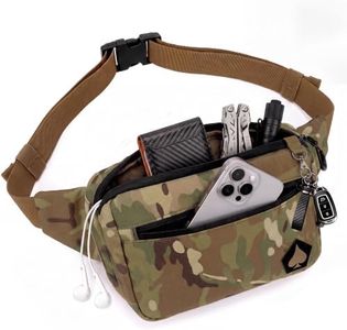HighSpeedDaddy Carry Fanny Pack - 500D Water-Resistant Nylon, Quick Access CCW Pocket, YKK AquaGuard Zippers, EDC Bag with Adjustable Waist (upto 49"), Everyday Carry for Men & Women - Multicam