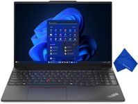 Lenovo Thinkpad E16 Gen 2 16" WUXGA Laptop - Intel Core Ultra 7 155U, 16GB RAM, 512GB SSD, Windows 11 Pro (with Microfiber Cloth) - Black (21MA0006US)