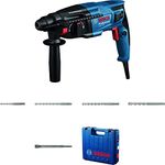 Bosch GBH 220 Corded Electric Rotary Hammer with SDS Plus, 720W , 2 J, 2.3 Kg, 3 Modes, For Concrete, Metal & Wood, 4 x Drill Bits SDS Plus, 1 Flat Chisel, & Carrying case, 1 Year Warranty