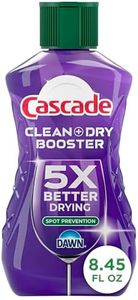 Cascade Rinse Aid Clean & Dry Booster Dishwasher Rinse Aid Liquid for Spotless, Streak-Free Dishes, Works with Dishwasher Detergent, Dishwasher Gel, Pods, or Tablets, Powerful Dry Booster, 16 oz