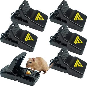 HOMEREVEL Reusable Mouse Trap Set – 6-Pack Rodent Control
