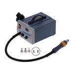 Digital Hot Air Rework Station, 850D Hot Air Desoldering Station, Hot Air Desoldering Gun Kit, LED Digital Display Soldering Stations Desoldering Workbench US Plug AC110V