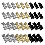 36Pcs Copper Dart Weight Add 1.5 Grams/2 Grams/2.5 Grams/3 Grams Copper Dart Weight Accentuators Darts Weight Adjusters Black/Gold/Silver with 2BA Thread