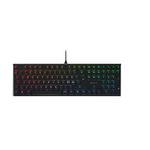 CHERRY MX 10.0N RGB, Flat Mechanical Gaming Keyboard, Pan-Nordic Layout (QWERTY), Wired, Original MX LOW PROFILE RGB SPEED Switches, Black