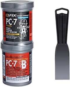 PC Products PC-7 Epoxy Adhesive Paste Kit with Applicator, Two-Part Heavy Duty, 1 lb in Two Cans, Charcoal Gray, 67723