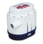 Rule-Mate RM2000A Automated Bilge Pump, No Float Switch Required, 2000 GPH, 12 Volt, White/Blue