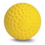 Jugs Sports Yellow Dimpled Baseballs, 9-Inch