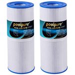 POOLPURE Spa Filter for Hot Tub Compatible with Pleatco PRB50-IN, PRB501N, Unicel C-4950, Filbur FC-2390, Dynamic 03FIL1600, Pentair R173434, 50 sq. ft. Spa Filter Cartridge 5 X 13