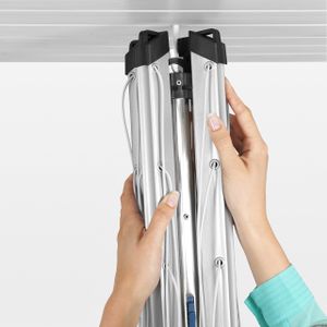 Brabantia Lift-O-Matic 50M Rotary Clothesline – Adjustable Outdoor Dryer