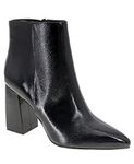 BCBGeneration Women's Briel Ankle Boot, Black Patent, 5