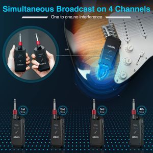 LEKATO 5.8GHz Wireless Guitar System – Transmitter & Receiver