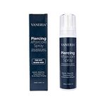 VANERIA Piercing Aftercare Spray, Piercings Treatment to Shrink Clean and Heal New, Irritated, Red & Angry Piercings, Piercings Bumps Fine Mist Travel Size, 120mL