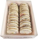 Macaron - Cake Batter French Macaron Cookies Gift Box - 12 Count