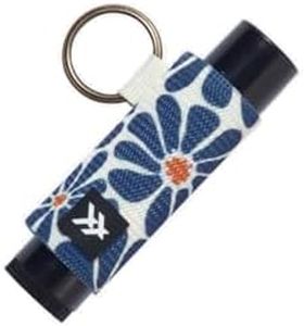 Thread Wallets Elastic Lip Balm and Gloss Holder Keychain (Emmeline Navy)