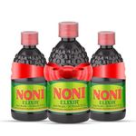 Noni Elixir Joint Health 500Ml Made With Original Noni Fruit Extract, Ashwagandha & 5 More Herbs | Helps To Promote Healthy Joints & Muscles| Nutraceutical Noni Gold (Pack Of 3)