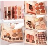 GELATO BEAUTY 4 in 1 Multipurpose Makeup Book Eyeshadow Highlighter All in One Makeup Book Palette - (Pack of 1)