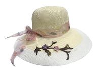 INFISPACE Women's Wide Brim Fedora/Tribly Beach Hat (Beige)