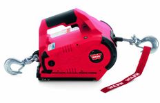 WARN 885030 PullzAll Cordless 24V DC Portable Electric Winch with Steel Cable and 1 Rechargeable Battery Pack: 1/2 Ton (1,000 lb) Pulling Capacity