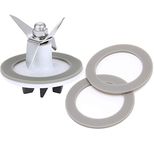 SPB-456-2 White Blender Cutting with 3 Rubber Sealing Gasket,Seal O-ring Assembly, Fit for Cuisinart Blenders BFP-703/BFP-10/SPB-7/BFP703B/BFP-703CH/SPB7/SPB-7BK/CB8/CB9/BFP-703