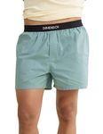 DAMENSCH BREEEZE Men's Ultralight Cotton Inner Boxers-Pack of 1-Relaxed Green-Small