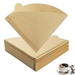 Lanjue 200PCS V60 01 Coffee Filter Papers, 4.1x5.5inch Disposable Unbleached Cone Filter Papers for Coffee Dripper Pour Over Coffee Maker (1-2 Cups)